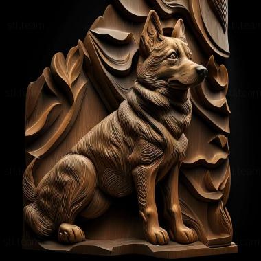 3D model Basque Shepherd dog (STL)